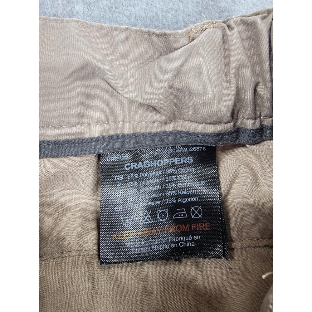 Craghoppers Cargo Pants Mens 38 36x30 Beige Baggy Khaki Mid Rise Lightweight - Picture 13 of 16